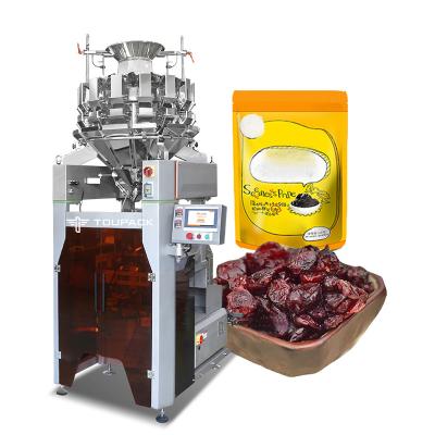 China Máquina automática de embalagem vertical de ameixas secas de frutas Alta velocidade 120BPM Máquina inteligente de pesagem e embalagem à venda