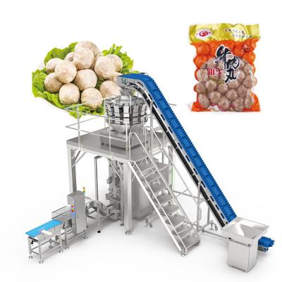 China Multihead Weigher Automatic Filling Seal Salad Packaging Machine Frozen Fresh Legume Vegetable Packing Machine For Vegan for sale