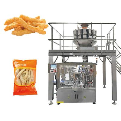 China Premade Bag Automatic Weighing Fill Packing Machine For Chicken Meat for sale