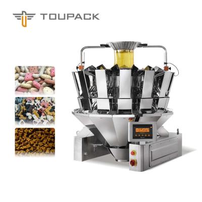 China 304 SUS 14 HoofdVoedsel voor huisdieren TOU Multihead Weigher Machine Te koop