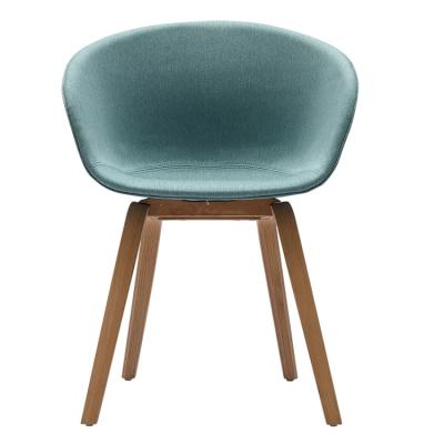 China Super Comfortable Modern Color Optional Leisure Simple Design Wooden Dining Chair for sale