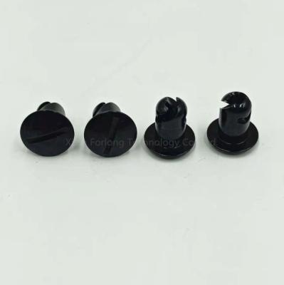 China Dzus Aluminum Domed Knobs Black 7/16