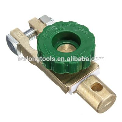 China Zinc Alloy With Copper Plated Car Battery Disconnect Switch Top Mount Cut Out Clamp Terminal Negative Hook for sale