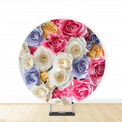 China Diameter 2m event wedding and birthday parties decorations circular backdrop stand for sale