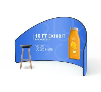 China Popular Portable Exhibition Backdrop 7.5 Curved Trade Show Display for sale