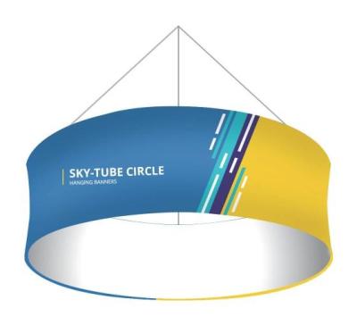 China 32mm Pipe Sky Tube Aluminum Circle Hanging Banners for sale