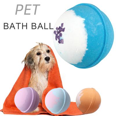 China Long Lasting Scent Stored Effective Decontamination Dog Bath Salt Ball for sale