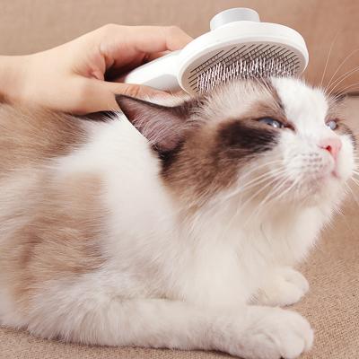 China Viable Manufacturers Supply Safety Pet Stain Steel Hair Comb Needle Soft Pet Cat Hair Removal Brush for sale