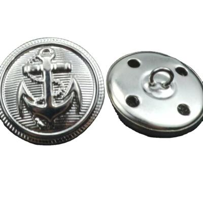 China Fancy Free Military Leg Anchor Garment Dry Cleaning Sewing Buttons Viable Metal Washable Nickel Free for sale