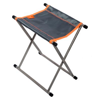 China Morden TiTo Manufacture Aviation Material Portable Camping Rustproof Titanium Alloy Small Folding Chair Simple Outdoor Foldable Folding Chair for sale