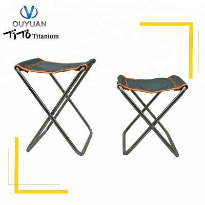 China TITO Eco-friendly Outdoor Camping Titanium Folding Beach Chair And Stool Only 185g for sale