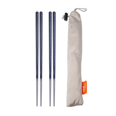 China TiTo Wholesale Metal viable 304 titanium chopsticks pure titanium and Japanese Korean combined plastic chopsticksfor stainless steel for sale