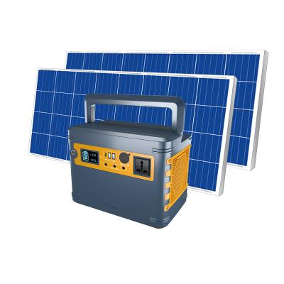 China Power Station Portable Solar Powered Mobile Charger Solar Storage Generator Set with Lithium Battery AC Inverter for sale