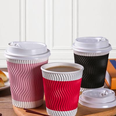 China Disposable With Lid Hot Golden Double Wall Apple , Cups 8 Home Office Disposable Paper Cup Oz4 Drinking Coffee for sale