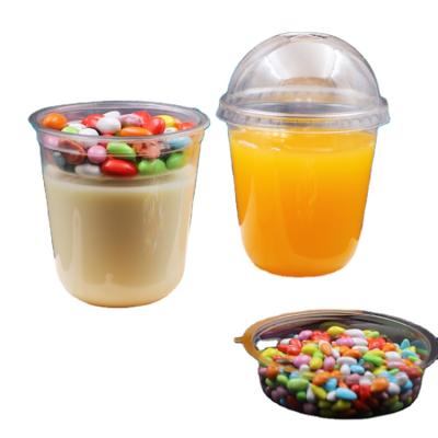 China Sustainable 2oz 45mm Customized Biodegradable All Sizes Milktea Coffee Dessert Cups Plastic for sale