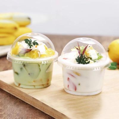 China Eco - Friendly Disposable Disposable PET Plastic Flavoring Cup Sauce Cups With Lids for sale