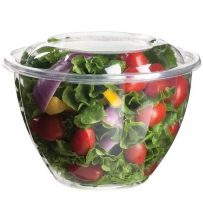 China OEM 32oz178mm Disposable Clear Plastic Dessert Cup Disposable Dinner Salad Bowl Transparent Food Packaging Dimension Customized Pet Customized for sale