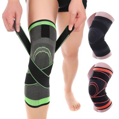 China Breathable Sports Pressure Knee Pad Basketball Strap Running Knee Pad , Breathable Nylon Knee Pad Pressure 3d Knee Pad for sale