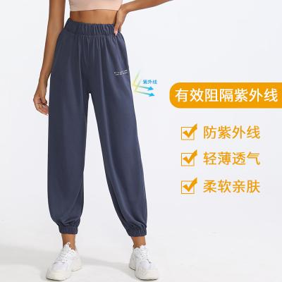 China Harlan Loose Leg Summer Sweatpants Summer Elastic High Waist Women Pants Casual Pants Guard Sunscreen Lantern Pants Yoga Pants for sale