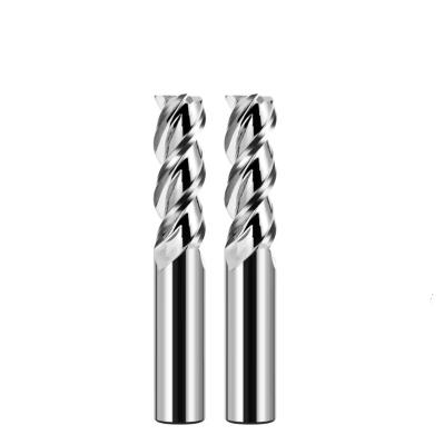 Cina 3 flauti Flat End Mill Cutter Mirror Polishing Non rivestito per la lavorazione dell'alluminio in vendita