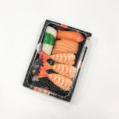 China Japan Manufacturing Plastic Disposable Tray PS Food Serving Tray Disposable Sushi Tray for sale