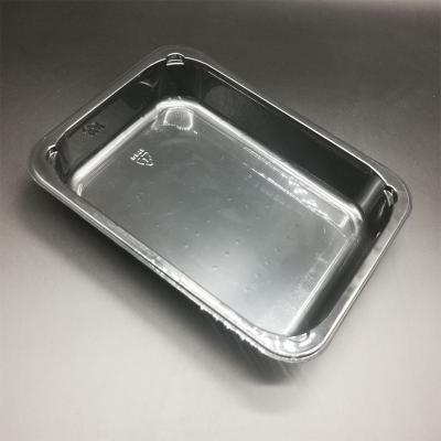 China Disposable High Quality Rectangular CARD Packing Container For Cold Fresh Meat for sale