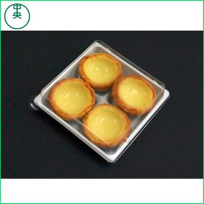 China 2017 New Disposable Tart Plastic Egg Box Transparent Egg Design Packaging Tart Tray for sale