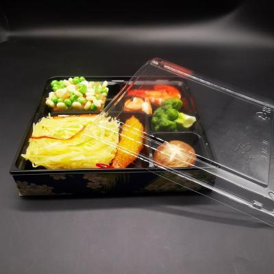 China New Design Disposable Square Microwavable Disposable Packaging Container With Paper Box for sale