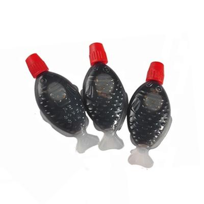 China Disposable Soy Sauce Bottle Fish Shape Disposable Plastic Bottle for sale