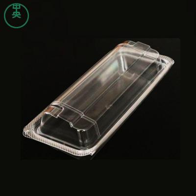 China Recycled Materials Clear Disposable Plastic Sushi Container Sushi Box Sushi Storage Packing Box for sale