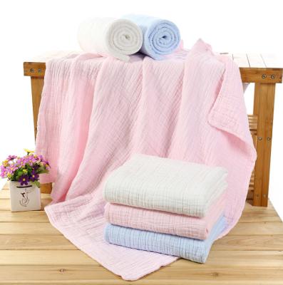 China Water Absorption 100% Bamboo Gauze Fabric 168X86 Newborn Swaddle Blankets for sale