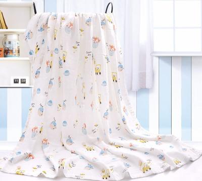 Cina Dinosauro adorabile che stampa assorbimento di acqua di Gauze Fabric 110gsm della mussola buon in vendita