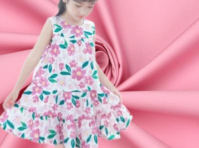 Cina Cotton And Recycled Polyester Blended Fabric Moisture Wicking Children Dress in vendita