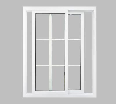 China waterproof & sound insulation & WANJIA Hurricane Impact Energy Saving uPVC Sliding Interior Window for sale