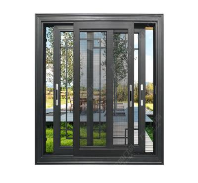 China Folding Screen WANJIA Guangdong Aluminum Glass Sliding Window for sale