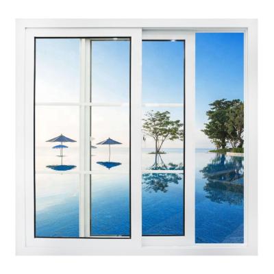 China waterproof & Healthy Insulation& energy saving waterproof upvc frame glass windows and door designs for sale