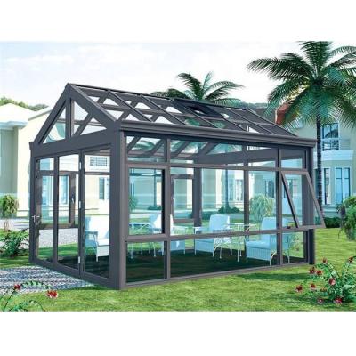 China WANJIA energy efficient modern style outdoor glass room sunroom factory for sale