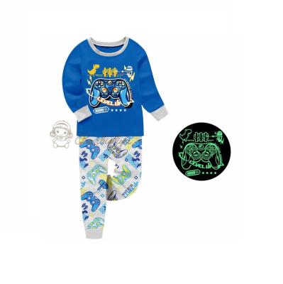 China High Quality Breathable Barbieliya Cartoon Boy Designs Kids Pajamas Glow In The Dark Kids Pajamas for sale