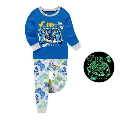 China 100% Cotton Barbieliya Game Boy Design Kids Pajamas Glow In The Dark for sale