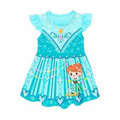 China Factory Price Breathable Wholesale Girl Princess One Piece Dress for sale