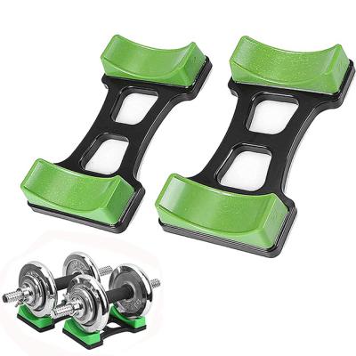 China Dumbbell Disc Dumbbell Rack Support Mat Floor Pad Frames Indoor Gym Accessories Dumbbell Storage Rack for sale