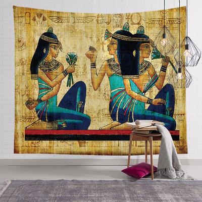 China Hot ROMAN Style Custom Cloth Background Cloth Decorative Wall Hanging Egyptian Pharaoh Tapestry for sale