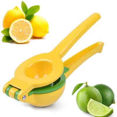 China Premium Lemon Squeezer 2-in-1 Hand Press Lime Squeezer And Easy To Use Manual Juicers 00000 Citrus Yellows for sale