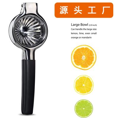 China Viable Manual Citrus Juicer 304 Stainless Steel Large Citrus Squeezer With Super Large Bowl And Silicone Handles, Manual for sale