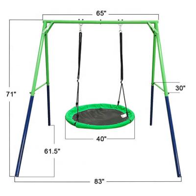 China HOT Galvanizing 40inch Nest Swing With Frames Swing Sets Outdoor Swing Equipment Large Park Playground Equipment For Kids for sale