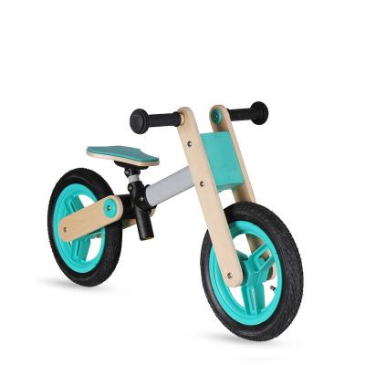 China Wooden Tower Toys Kids Balance Bike Racing Balance Bike For Toddler Kids Green for sale