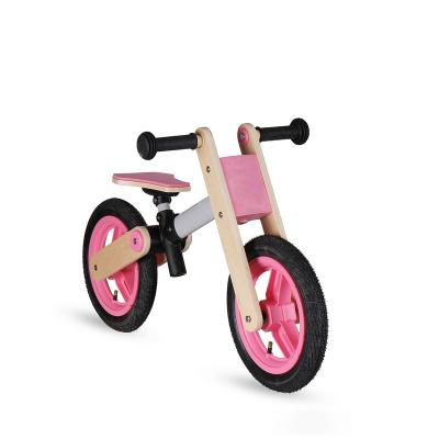 China Wooden Tower Toys Kids Balance Bike Racing Balance Bike For Toddler Kids Pink for sale