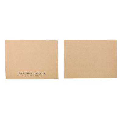 China Viable Custom Design Embossed Offset Printing Recycle Kraft Paper Envelope Gift Invitation Thank You Card for sale