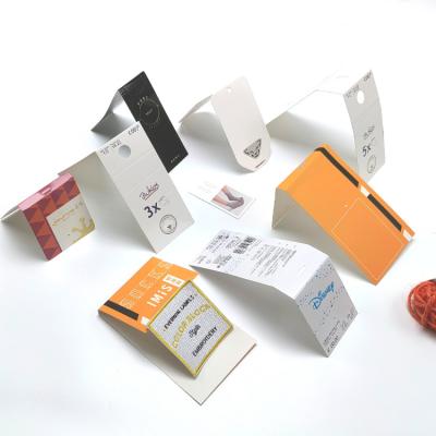 China Viable Custom Design Kraft Cardboard Paper Display Packaging Header Folding Print Header Sock Card Tag for sale