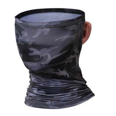 China Moisture wicking outdoor ice silk turban bib cover men and women summer sunscreen sports climbing mask magic hood fishing mask custom for sale